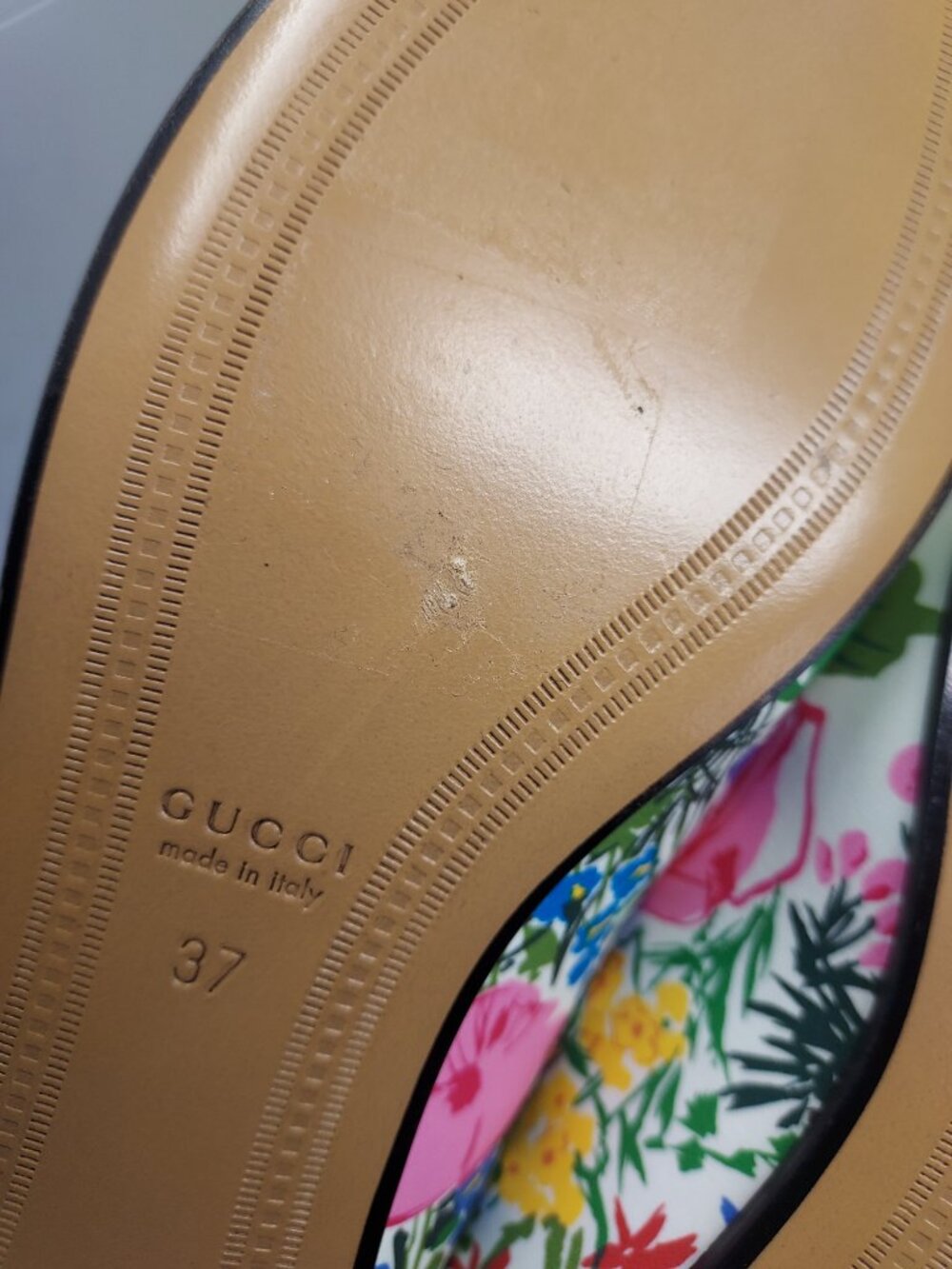 Gucci X KEN SCOTT Jordaan Floral White Horsebit Loafer Shoe - Picture 8 of 11
